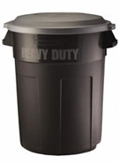 Rubbermaid® 32 Gallon Heavy Duty Wheeled Trash Can