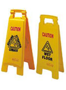 Rubbermaid® 2 and 4-Sided Floor Signs with Multi-Lingual Imprints