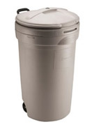 Rubbermaid® 32 Gallon Single-Handle Wheeled Trash Can