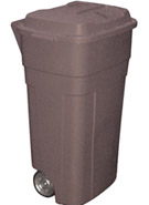 Rubbermaid® 34 Gallon Heavy Duty Wheeled Trash Can